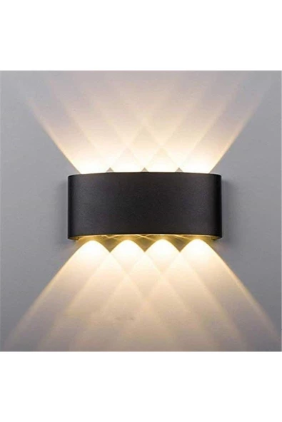 fullreyon 8 Watt, Ultra Kaliteli, Modern Tasarım, Dekoratif Işık Desenli İç ve Dış Mekan Aplik, Bahçe Armatürü - 7