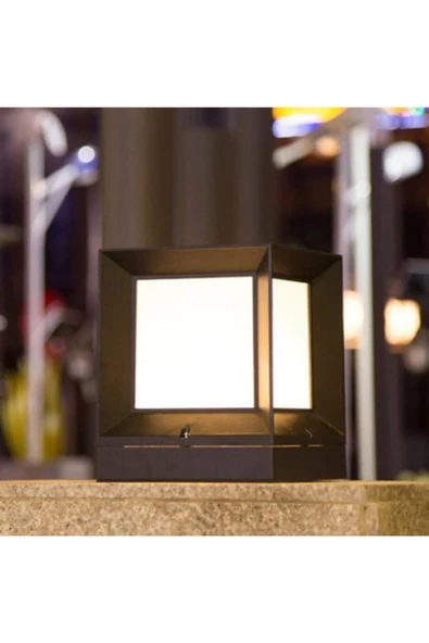 sekizgen led Kare Küp Dekoratif Bahçe Aydınlatma Armatürü Dış Mekan