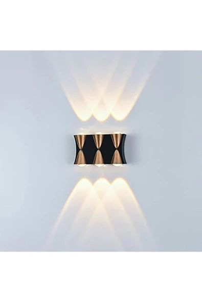 fullreyon 6 Watt Gün Işığı Ledli Modern Tasarım Led Armatür, İç ve Dış Mekan Dekoratif Işık Desenli Led Aplik - 5