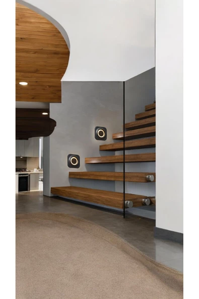 fullreyon 5 W. Günışığı Ledli Elektrikle Çalışır, Sadece Karanlıkta Hareket Gördükçe Yanar Merdiven Armatürü - Resim 5