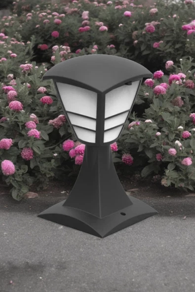 fullreyon 10 Watt Beyaz Işık Led Ampul Dahil, 32 Cm Dekoratif Bahçe Armatürü, Bahçe Duvar Apliği, Şık Armatür - Resim 3