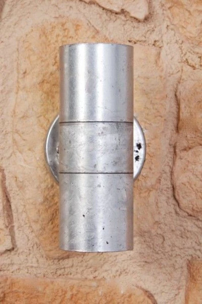 fullreyon 14 Watt BEYAZ IŞIK Eskitme Gri Çift Taraflı Plastik Kasa İç ve Dış Mekan Aplik, Bahçe Duvar Armatürü - 3