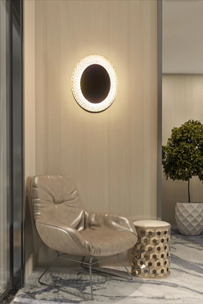 fullreyon 24 Watt Beyaz Işık Kendinden Ledli İç ve Dış Mekan, Balkon, Banyo, Teras, Kamelya, Veradanda Apliği