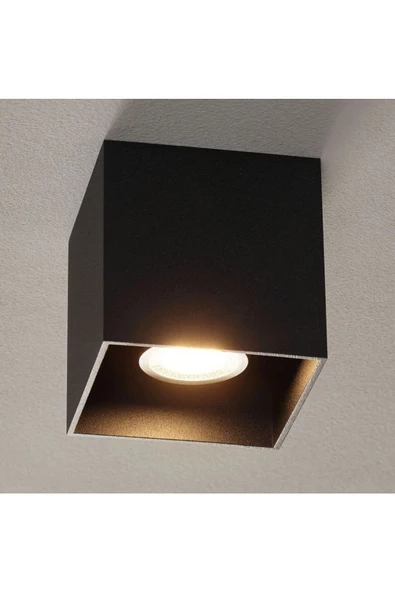 fullreyon 7 Watt  gu10 Duylu Dekoratif Kasa Şık Tavan Armatürü Mavi Işık - Resim 4