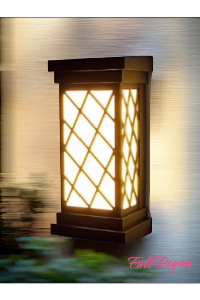 fullreyon Modern Tasarım 24 Watt Led Aplik, 3000K Gün Işığı Led Armatür, Banyo, Balkon, Kapı Giriş Apliği - Resim 3