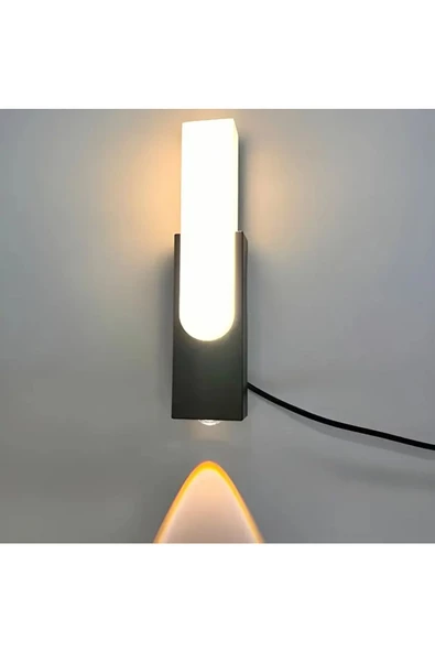 fullreyon 10 Watt, 3200 Kelvin Dekoratif Led Aplik, İç ve Dış Mekan Aydınlatma Armatürü, Led Duvar Apliği - Resim 5