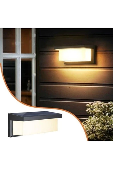 fullreyon 3000K Günışığı 18 Watt Bahçe Duvar Apliği, Villa Dış Cephe Aplik, Kapı Giriş Aplik, Modern Led Aplik - 3