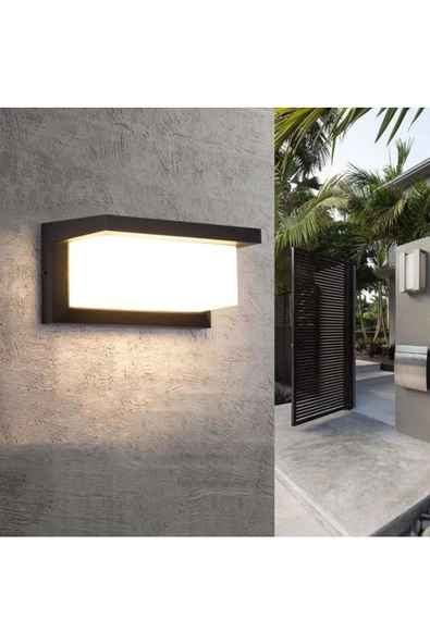 fullreyon 18 Watt, 6500K Beyaz Işık Led Aplik, Otel, Kafe, Bar, İşletme, Villa, Bahçe Duvar Apliği, Led Aplik - 4
