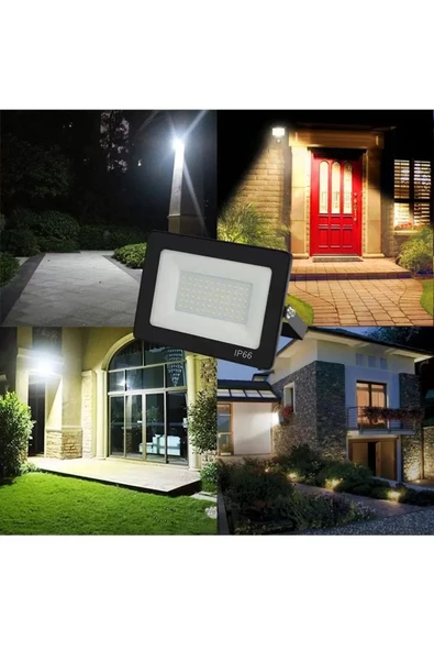 fullreyon Elektrikle Çalışır, Ultra Kaliteli 100 Watt Beyaz Işık Smd Led Projektör, Dış Mekan Armatürü - 220v - 3