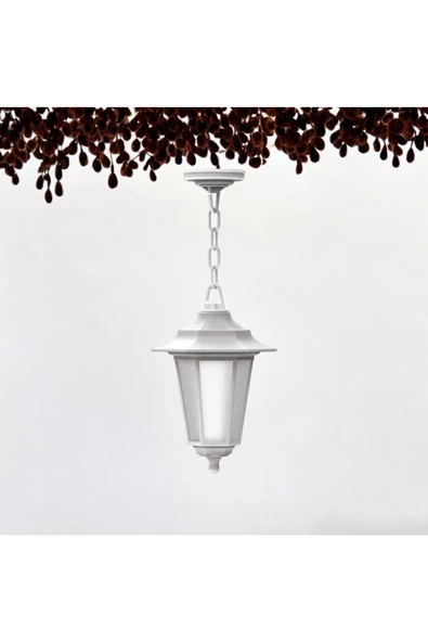 fullreyon 10 Watt Günışığı Ampullü Plastik Kasa İç ve Dış Mekan, Bahçe Avizesi, Balkon, Teras, Kamelya Sarkıt - 3