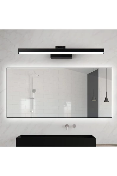 fullreyon Oynar Başlı 60 Cm, 12 Watt Beyaz Işık Kuğu Aplik, Ayna Tablo Üstü Kuğu Armatür, Modern Led Aplik, - 4