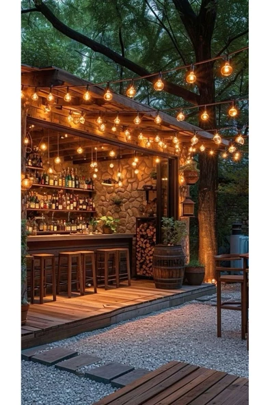 fullreyon 10 Metre, 20 Duy, 20 Adet 10 Watt Bahçe Aydınlatma - Resim 4