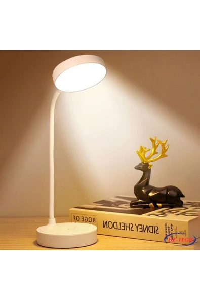 fullreyon Şarjlı, 3 Işık Modlu, Her Yere Çevrilebilir, Taşınabilir, Mini - Modern Masa, Çalışma, Gece Lambası - 2