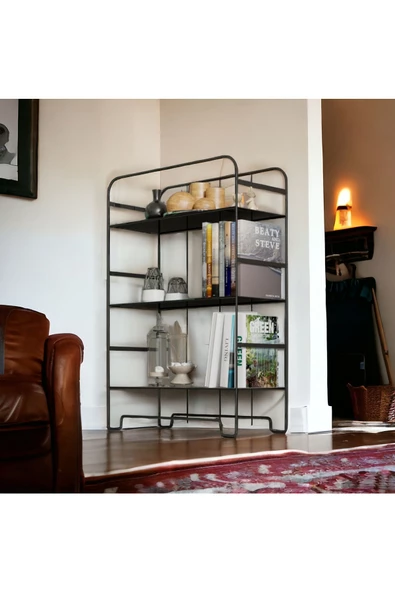 fullreyon 3 Katlı Metal Ofis Rafı, Katalog Rafı, Dergilik, Broşür Rafı, Ürün Teşhir Rafı, Genç Odası Kitaplık - 4