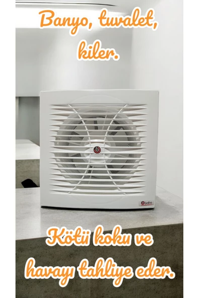 fullreyon 120'lik, Ultra Kaliteli, Tak&Unut Banyo, Tuvalet, Kiler Aspiratörü, Hava Yeniler Koku Alır Aspiratör - Resim 2