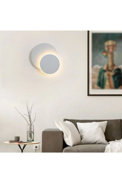 fullreyon Alüminyum Kasa, Elektrikle Çalışır, 6 Watt 3000K Günışığı Led Aplik, Banyo, Balkon, Yatakbaşı Apliği - Resim 8