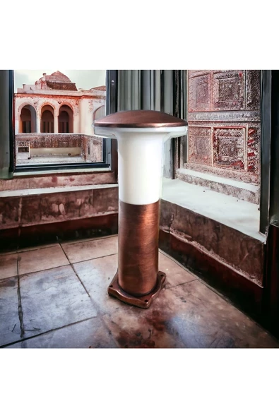 fullreyon 10 Watt Gün Işığı Bakır Eskitme Mantar Armatür, Bahçe Duvar, Çim, Yürüyüş Yolu, Set Üstü Aplik - 4