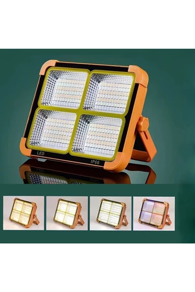 fullreyon Güneş Enerjili, Telefon Şarz Eder, 200 Watt Çoban, Çiftçi, Bekçi Feneri 4 Farklı Işık Modlu, SOS Mod - Resim 6