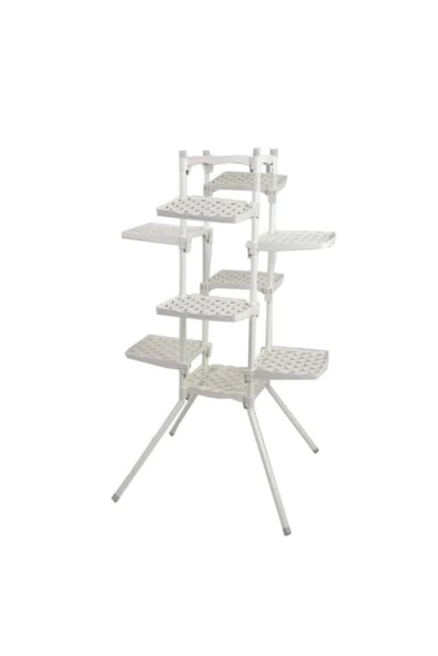 noyan Fullreyon Dekoratif 10'lu Çiçeklik, Saksı Standı Dekoratif Saksılık, Çiçek Standı - 2