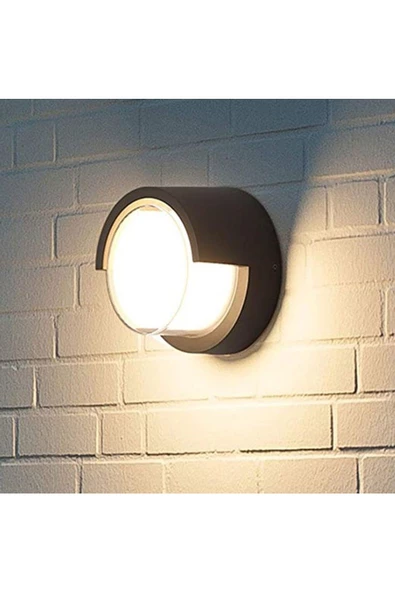 fullreyon Elektrikle Çalışır 6 Watt Günışığı Ledli Alüminyum Kasa Led Aplik  İç ve Dış Mekan Modern Armatür - Resim 7