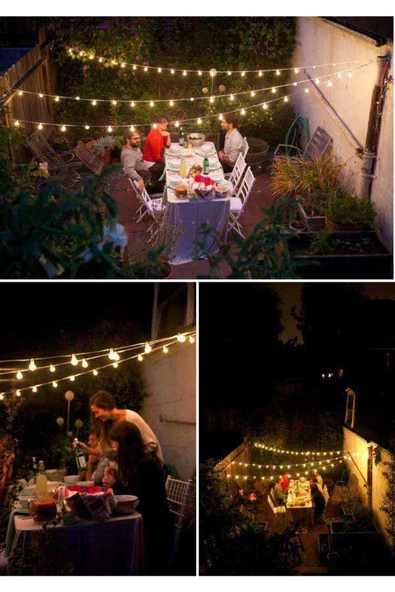 fullreyon 5 Metre, 5 Duylu, Sıralı Düğün, Kına, Organizasyon, İşletme, Bahçe Teras Armatürü Sıralı Duy Armatür - Resim 8