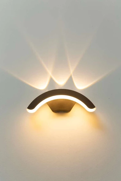 fullreyon 12 Watt Modern Tasarım Led Aplik, Kapı Giriş Apliği, Bahçe, Balkon, Salon, Teras, Kamelya Armatürü - 4