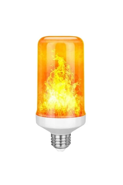 fullreyon 4'lü Paket 3 Işık Modlu, Alev Efektli 5 Watt, E27 Duy Led Ampul, Alev Efektli Çok Kaliteli Led Ampul - 7