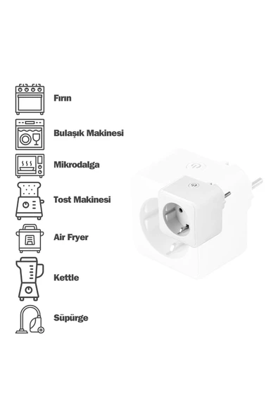 fullreyon Uzaktan Telefonla Kumanda Edilen Akıllı Priz,  Unutkan Tembel Prizi Evham Vesvese Giderici Wifi Priz - 7