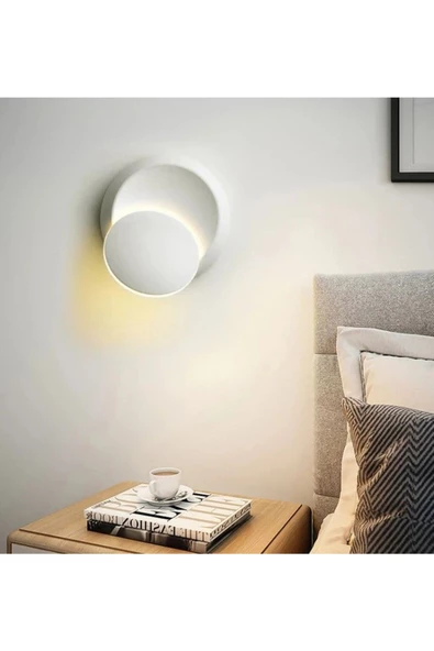 fullreyon Alüminyum Kasa, Elektrikle Çalışır, 6 Watt 3000K Günışığı Led Aplik, Banyo, Balkon, Yatakbaşı Apliği - Resim 2