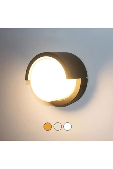 fullreyon Elektrikle Çalışır 6 Watt Günışığı Ledli Alüminyum Kasa Led Aplik  İç ve Dış Mekan Modern Armatür - Resim 4