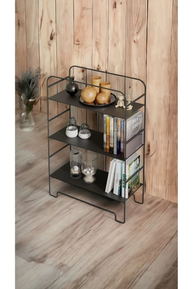fullreyon Ramses 3 Raflı Yer ve Duvar Tipi Kitaplık, Katalog, Dergi Rafı, Ofis Rafı, Ofis Düzenleyici - 2