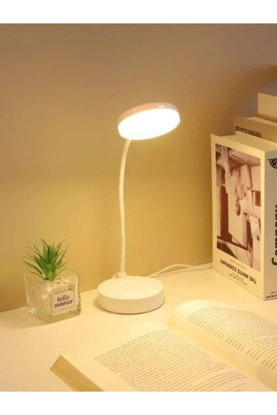 fullreyon Şarjlı, 3 Işık Modlu, Her Yere Çevrilebilir, Taşınabilir, Mini - Modern Masa, Çalışma, Gece Lambası - 3
