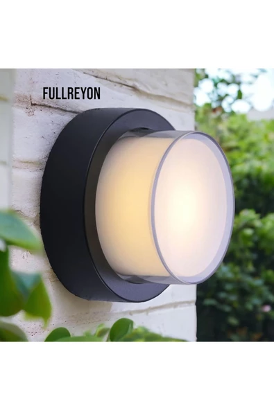fullreyon 12 Watt, 4200 Kelvin Led Armatür, İç ve Dış Mekan Modern Aplik, Bahçe Duvar Aplik Banyo, Teras Aplik