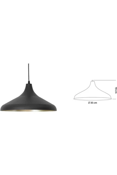 fullreyon Metal Tavan Sarkıt, Armatür, Dekoratif Armatür, E27 Duylu Tavan , Metal Armatür, Metal Sarkıt - 2