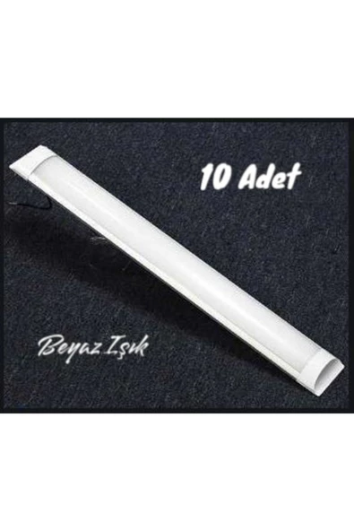 fullreyon 10 Adet, 36 Watt, 120 Cm, Ultra Kaliteli, Beyaz Işık, 6500 Kelvin Led Bant Armatür, 10'lu Paket