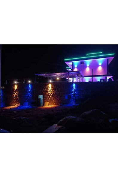 sekizgen led Sekizgenled Toptan 10 Adet Çift Yönlü Aplik Antrasit Kasa 14 Watt Led Ampuller Dahildir - 6