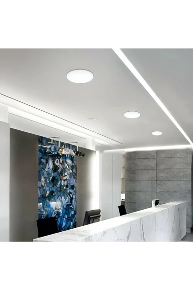 fullreyon 6 Adet 36 Watt, Beyaz Işık, Delik Çapı Ayarlanabilir Modern Tavan Armatürü Çok Kaliteli Tavan Apliği - Resim 6