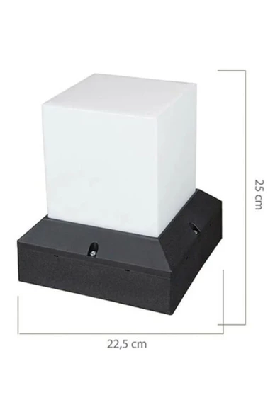 fullreyon 12 Adet Dekoratif Bahçe Armatürü, Bahçe Duvar Apliği, Dış Mekan Armatür, Teras, Kamelya Armatürü - Resim 4