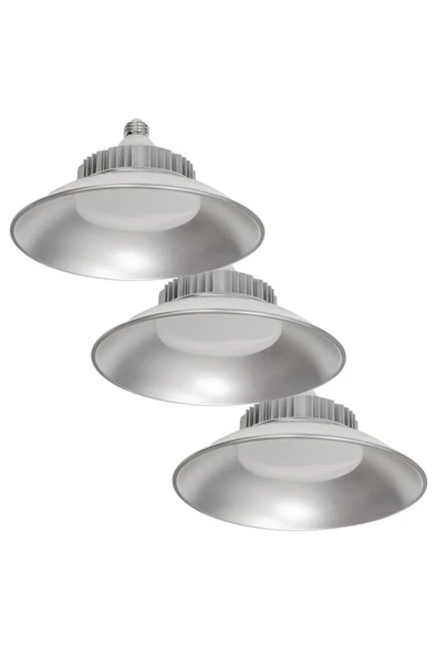 fullreyon 6 Adet 45 Cm Çapında 100 Watt Günışığı, Avize Görünümlü Led Ampul, Fabrika, Atölye, Kafe Bar Armatür - 7