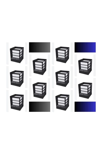 ECONA 12 Adet Panjurlu Küp Bahçe Ve Çevre Aydınlatma Armatürü, Modern Armatür ürün görseli 1