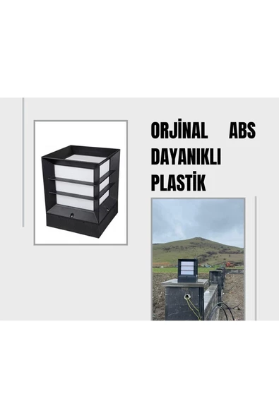 ECONA 12 Adet Panjurlu Küp Bahçe Ve Çevre Aydınlatma Armatürü, Modern Armatür - Resim 2