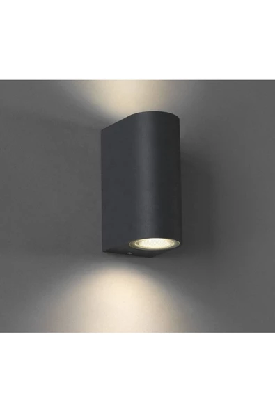 sekizgen led Sekizgenled Toptan 10 Adet Çift Yönlü Aplik Antrasit Kasa 14 Watt Led Ampuller Dahildir