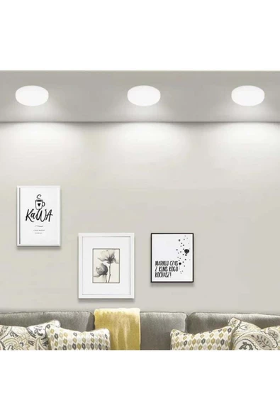 fullreyon 6 Adet 36 Watt, Beyaz Işık, Delik Çapı Ayarlanabilir Modern Tavan Armatürü Çok Kaliteli Tavan Apliği - Resim 4