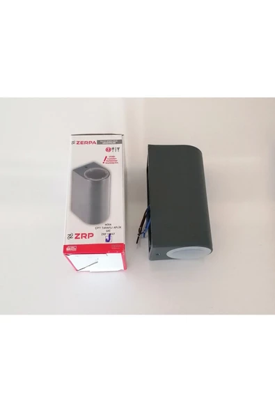 sekizgen led Sekizgenled Toptan 10 Adet Çift Yönlü Aplik Antrasit Kasa 14 Watt Led Ampuller Dahildir - 4