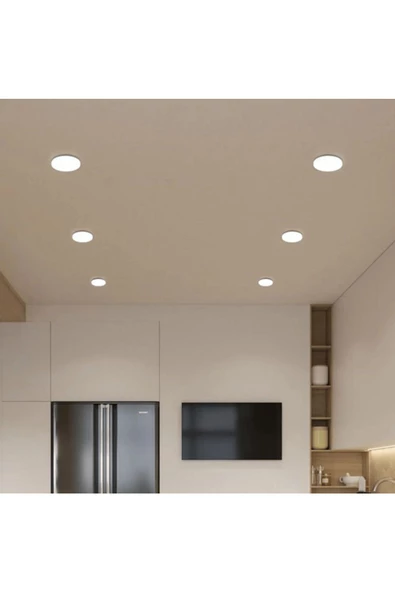 fullreyon 6 Adet 36 Watt, Beyaz Işık, Delik Çapı Ayarlanabilir Modern Tavan Armatürü Çok Kaliteli Tavan Apliği ürün görseli 1