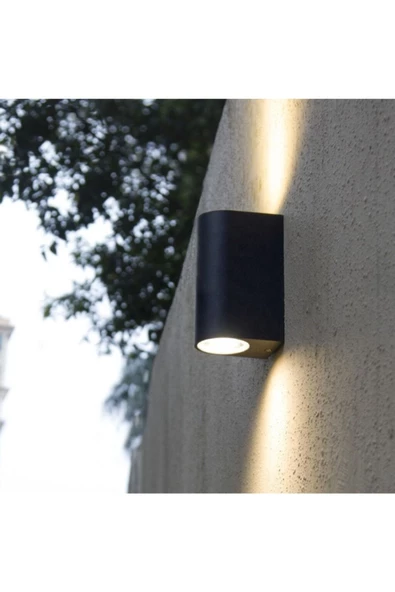 sekizgen led Sekizgenled Toptan 10 Adet Çift Yönlü Aplik Siyah Kasa 14 Watt Ledler Dahil - 3