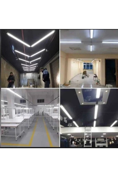fullreyon 10 Adet, 36 Watt, 120 Cm, Ultra Kaliteli, Beyaz Işık, 6500 Kelvin Led Bant Armatür, 10'lu Paket - 5