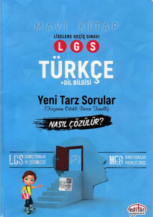 Editör LGS Türkçe Mantık Muhakeme Soruları Nasıl Çözülür? Mavi Kitap (Yeni)
