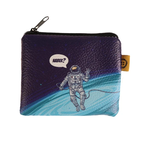 ASTRONOT NABER  TASARIM SÜET BOZUK PARA CÜZDANI