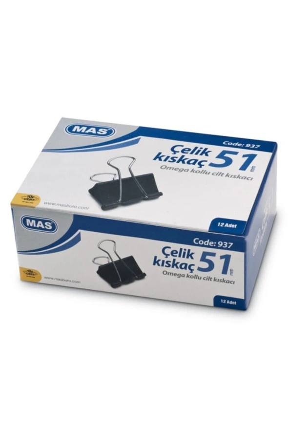 Mas Kıskaç (Klips) Omega Çelik 51 MM 12'Li